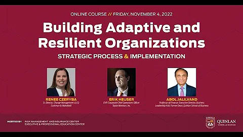 Building Adaptive and Resilient Organizations