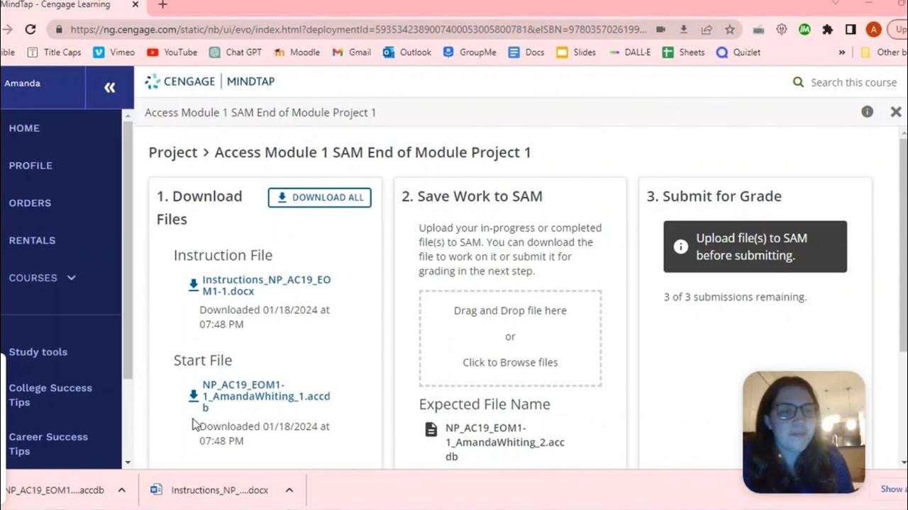 Access Module 1 SAM End of Module Project 1 on Cengage Mindtap, Updated