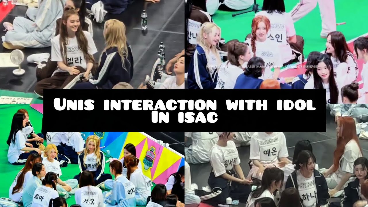 Unis interaction with other idols in isac 2025..