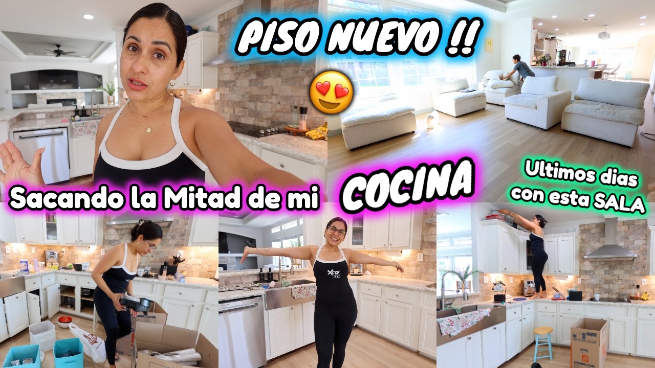 Sacando La Mitad  de Mi COCINA‼️😱 Estrenando PISO NUEVO  y Muy Pronto Adios a esta SALA😳🛋️