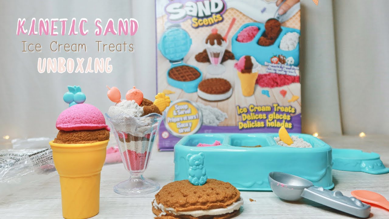 Sand Ice Cream Treats Unboxing ASMR Scented Sand