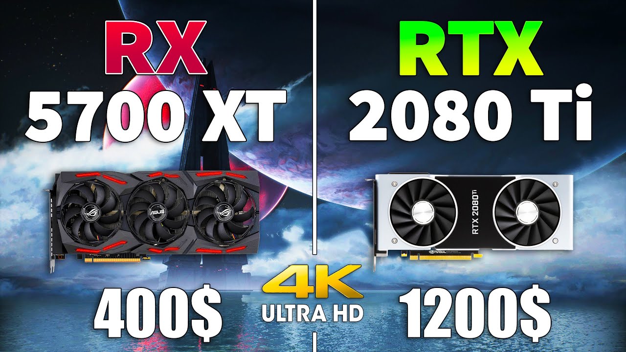 RTX 2080 Ti RX 5700 XT 4K - YouTube