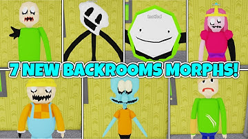[UPDATE] How to get ALL 7 NEW BACKROOM MORPHS in BACKROOMS MORPHS! - Roblox