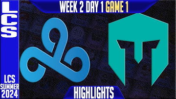 C9 vs IMT Highlights Game 1 | LCS W2D1 Summer 2024 |Cloud9 vs Immortals Week 2 Day 1