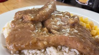 OLD SCHOOL SMOTHERED PORK STEAKS/SUNDAY DINNER RECIPE IDEAS SEGMENT