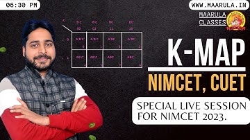 K-MAP [KARNAUGH MAP ] QUICK REVISION BASIC TO ADVANCE QUESTIONS FOR NIMCET 2023 DATE-31 MAY 2023