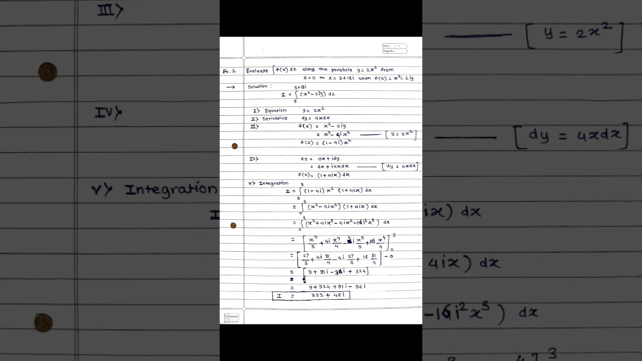 complex integration example 2 