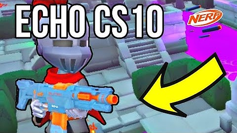 I USED THE ECHO CS10 BLASTER IN NERF SUPERBLAST!