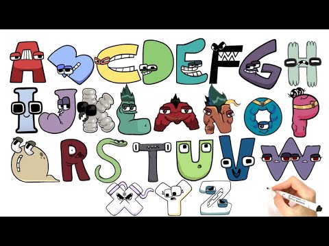Alphabet Lore A Z Easy Drawing & Coloring