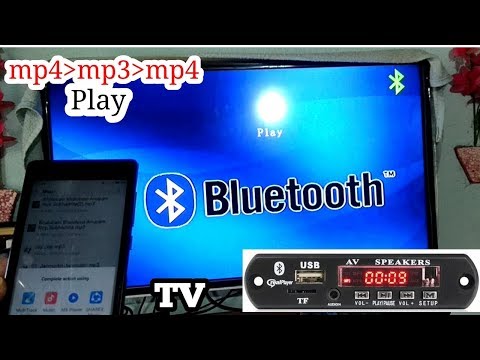 Connect Bluetooth of MP5 Player with TV and playback details.ब्लूटूथ से वीडियो कैसे चलाये