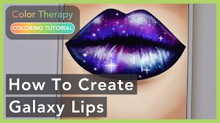 Coloring Tutorial: How to create Galaxy Lips screenshot 4