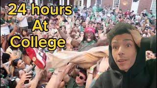 ImSimplyShane Reacts To : Kai Cenat 24 Hours At a College Frat House