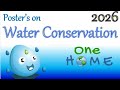 Posters on water conservation in english 2026 water conservation poster ideas save water poster idea