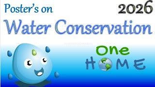 Posters on water conservation in english 2026 water conservation poster ideas save water poster idea