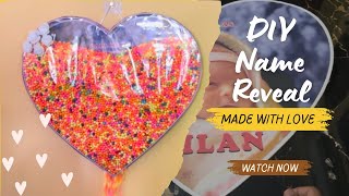 Celebrity DIY Heart-Shaped Baby Name Reveal Board | Easy Tutorial #DIYNameReveal #DIYideas #viraldiy Net Worth