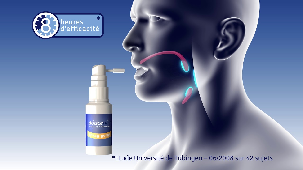 Douce nuit spray nasal anti ronflements - Efficace pendant 8 h