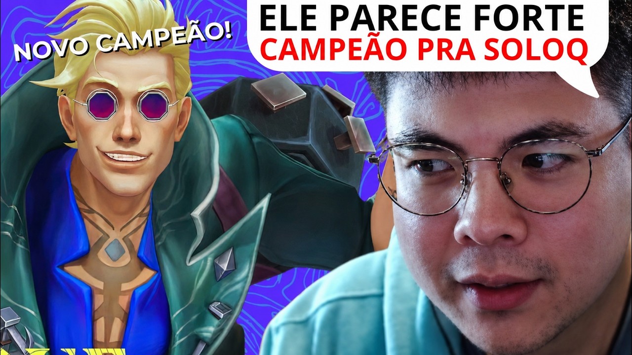 BONECO DE SOLOQ?? ESA e TAY REAGEM AO NOVO CAMPEÃO DO LEAGUE OF LEGENDS, LOCKE !