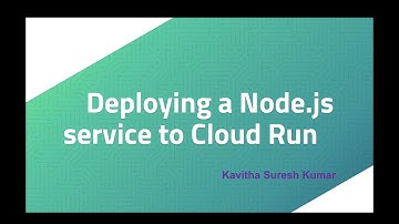 Deploying a Node.js service to Cloud Run
