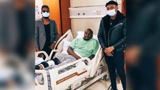 OTILE BROWN PAYS A VISIT TO JAGUAR IN HOSPITAL AFTER A SHORT ILLNESS