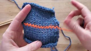 Le remaillage ou grafting (kitchener stitch) - Tutoriel Tricot
