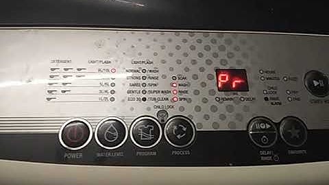 Videocon washing machine Pr error solution