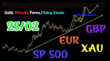 Phân tích xu hướng Gold, Bitcoin, Chứng khoán, DXY, EUR, AUD, GBP mới nhất - 25/02/2020