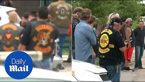 Bikers wore their gang logos at fatal shoot out in Waco - Daily Mail