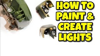 How to paint and create Lights for a scale Model. How to make lights.