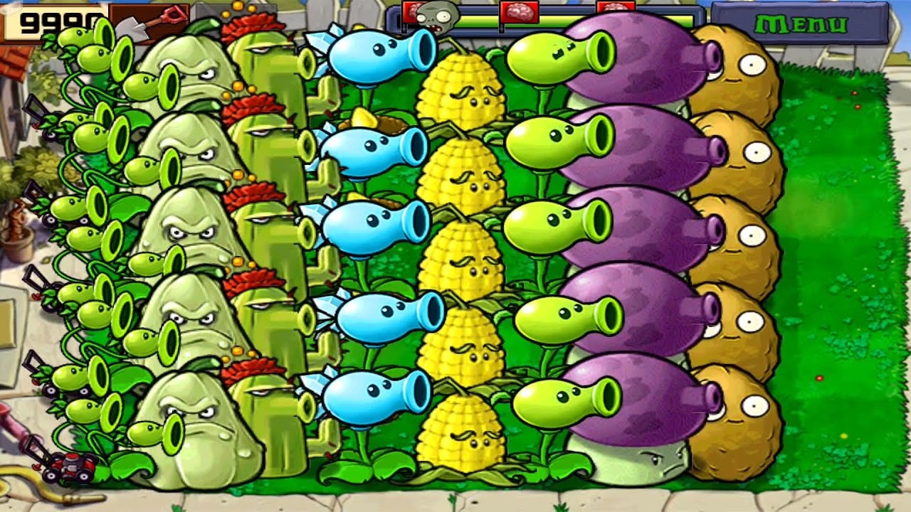Pvz Hack | Giant Plants vs All Zombies Full Gameplay HD - YouTube