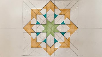 LEARN HOW TO DRAW AN EASY ISLAMIC GEOMETRIC PATTERN