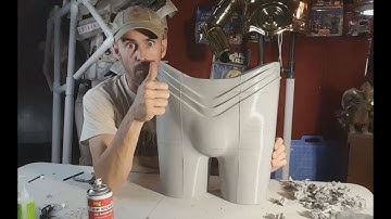 Full Front Half of the 3d printed C-3PO shorts!