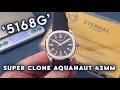 SUPER CLONE Aquanaut 5168G 42mm SS-RU Blue-Num DDF DD330 SW Dial (Weight Adjusted)