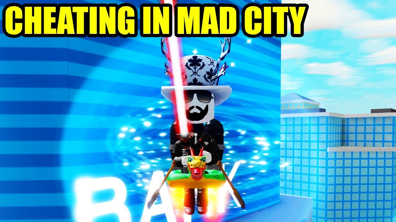 Cheating With The Laserblade Roblox Mad City Youtube - playing for the first time roblox mad city youtube