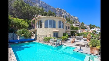 Mediterranean villa Calpe with panoramic sea views