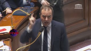 Lecornu CRACKS and screams in front of Panot from the first session