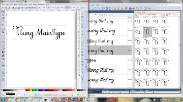MainType - Using the Character Map