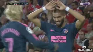Yannick Carrasco Goal Athletic Bilbao Vs Atletico Madrid 0-2 La Liga 20-09-2017