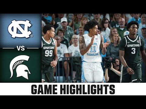 Michigan State Vs North Carolina Game Highlights 2025 26 ACC Men S Basketball