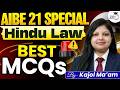 AIBE 21 Special: Hindu Law Important MCQs for 2026 Exam | Kajol Ma'am