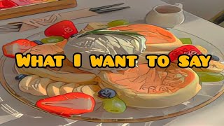 Acourve - What I want to say [مترجمة]