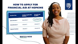 How to Apply for Financial Aid at Hopkins