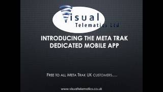 Visual Telematics Meta Trak Dedicated Mobile App screenshot 1