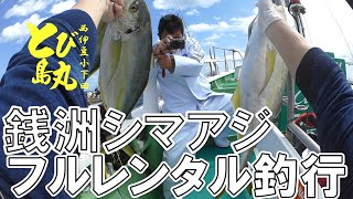 フルレンタルで銭洲シマアジ!!（2021/04/12 とび島丸）Zenith-striped jack.