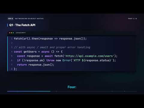 Fetch API vs Axios in React Native | React Native Interview (8.1)