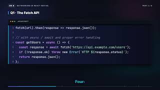 Fetch API vs Axios in React Native | React Native Interview (8.1)