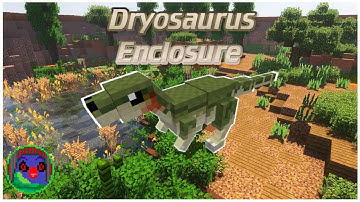 Dryosaurus Enclosure Speedbuild | Minecraft fossils and archeology mod
