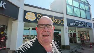 fire at stacked Pancake and Breakfeast House Courtice
