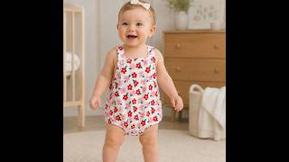 Baby Bubble Romper Sewing Tutorial | Button Strap Baby Romper | Step-by-Step Sewing Guide