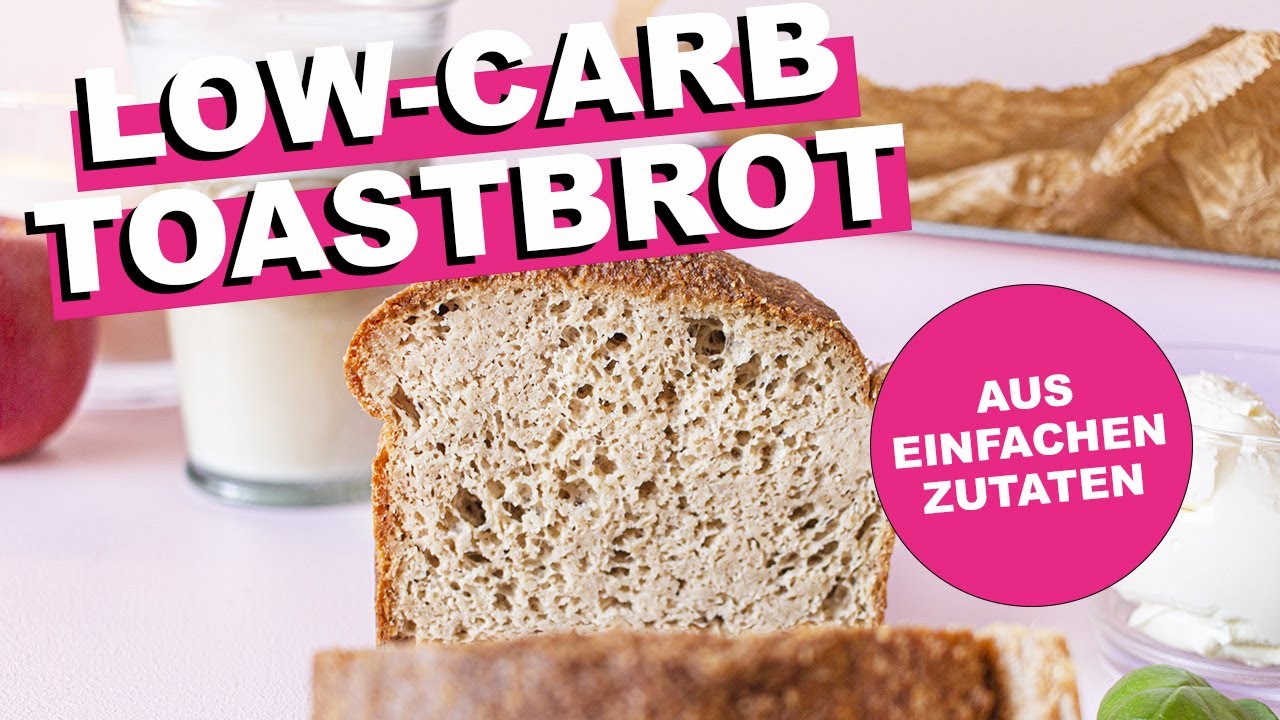 LOW-CARB TOASTBROT / WEISSBROT aus einfachen Zutaten (Rezept, glutenfrei, ohne Eiweißpulver, Brot)