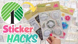 GENIUS Dollar Tree DIY Crafts with Stickers